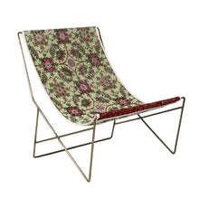 Load image into Gallery viewer, Turkish Vintage Rug Sling Chair, Brass GA124-indBE048