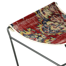 Load image into Gallery viewer, Turkish Vintage Rug Sling Chair, Gun Metal GA136-indBE042