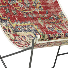 Load image into Gallery viewer, Turkish Vintage Rug Sling Chair, Gun Metal GA136-indBE042