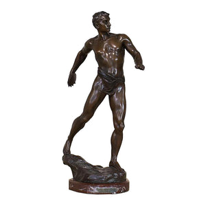 Cast Bronze Discus Thrower Figure, G009