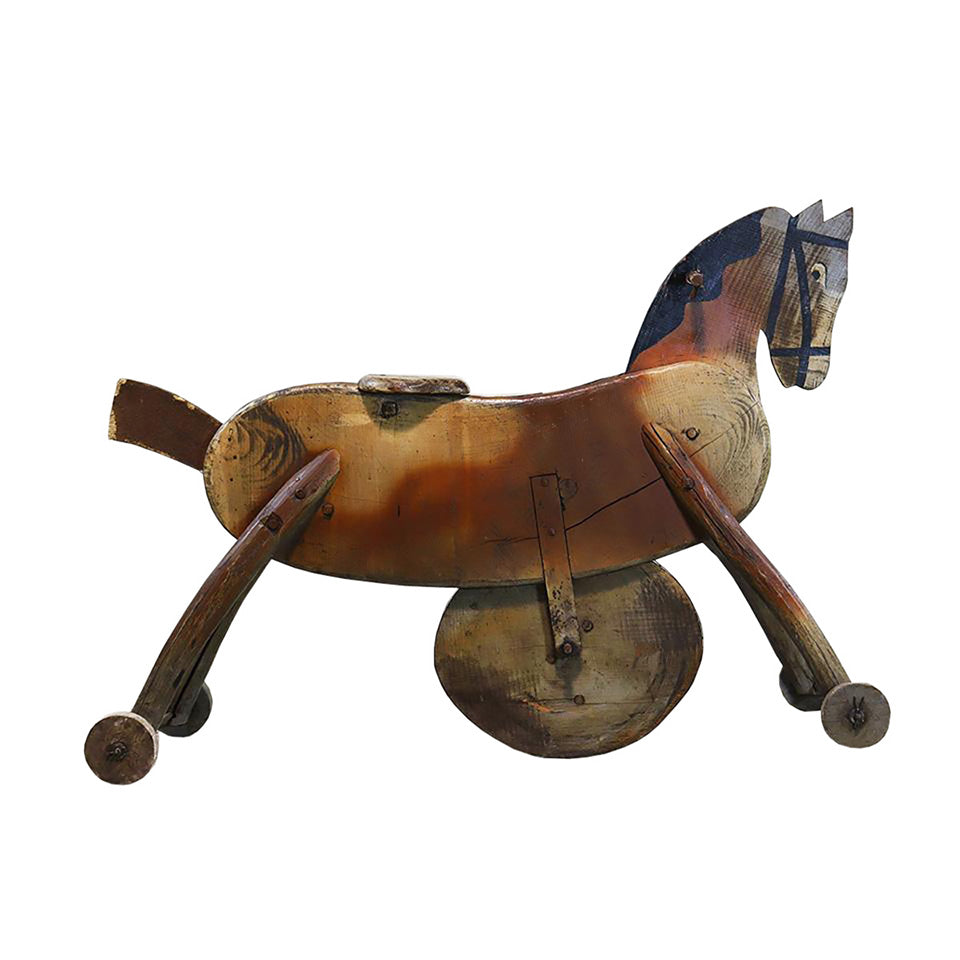 French Folk Art Carnival Child's Horse Ride, G025