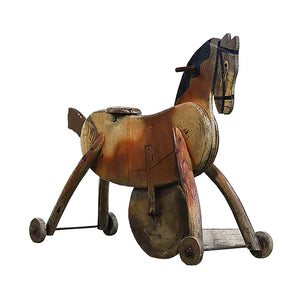 French Folk Art Carnival Child's Horse Ride, G025
