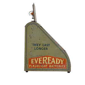 Tin Litho Eveready Flashlight Battery Display, G074