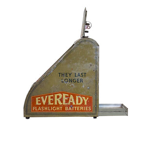 Tin Litho Eveready Flashlight Battery Display, G074