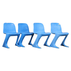 Eastern Germany 'Z' Chairs by Ernst Moeckl, S/4, G126