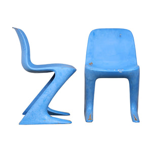 Eastern Germany 'Z' Chairs by Ernst Moeckl, S/4, G126