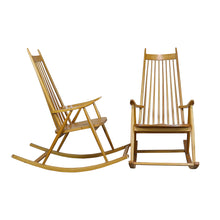 Load image into Gallery viewer, Mid Century Rocking Chairs, Pair, G128