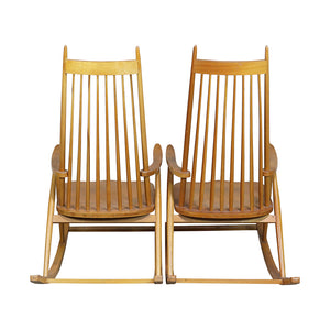 Mid Century Rocking Chairs, Pair, G128