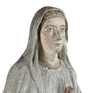 Italian Terracotta Maria Statue, G139