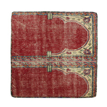 Load image into Gallery viewer, Turkish Vintage Rug Bench, Square, Brass GA154-indBE052