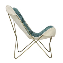 Load image into Gallery viewer, Turkish Vintage Rug Butterfly Chair, Brass GA168-indBE049