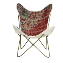 Load image into Gallery viewer, Turkish Vintage Rug Butterfly Chair, Brass GA171-indBE049