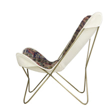 Load image into Gallery viewer, Turkish Vintage Rug Butterfly Chair, Brass GA171-indBE049