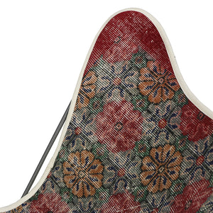 Turkish Vintage Rug Butterfly Chair, Gun Metal GA176-indBE043