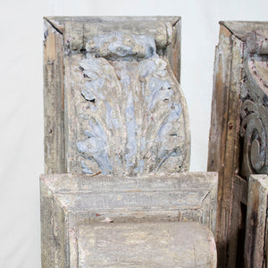 Wood & Zinc Decorative Corbels, Pair, G099