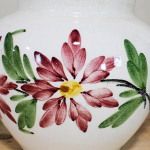 Floral Motif Terracotta Pot, S/2, G018