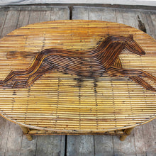 Load image into Gallery viewer, Mid-Century Bamboo Horse Table, G046
